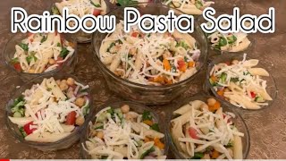 How to make Rainbow Pasta Salad!