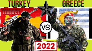 Comparison of Turkey and Greece Military Strengths (2022)