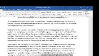 Essay on Multichannel Distribution