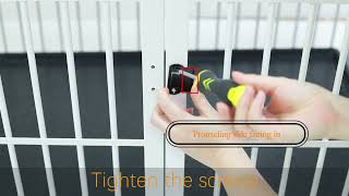 P-XL171-XL How to install Bingopaw Furniture Style Dog Cage Door Lock?