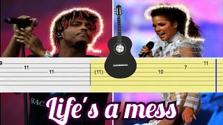 Juice WRLD ft Halsey   Life's a mess free tabs