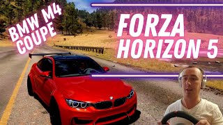 ГОНЯЕМ В FORZA HORIZON 5 НА BMW M4 COUPE. ГОНКА БЕЗ ПОВОРОТОВ НА РУЛЕ LOGITECH MOMO RACING