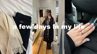 vlog: coffee advent calendar, life update (q&a), hair appt, nails, garage shopping event + haul