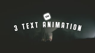 3 Simple text animations: Vn Text Video Editing