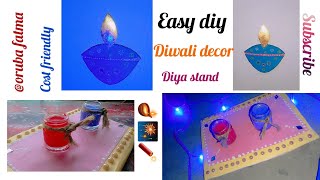 💫easy diwali decor 🔥ideas &diya stand🪔 waste materialpart-19#subscribe #viralvideo #trendingvideo