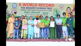 The Biggest Human Tree World Record | Dr Jagjit Singh | Apna Punjab Foundation | World Records India