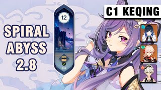 Keqing C1 Electro-Charged | 2.8 Spiral Abyss Floor 12