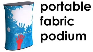 Portable Fabric Podium from Airborne Visuals