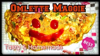 Simple & Quick Breakfast/Snacks in just 10 minutes || Omlette Maggie || #maggie #homemade #tasty