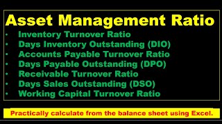 Asset Management Ratio | Inventory Turnover Ratio | Creditor Turnover Ratio | Debtor Turnover Ratio