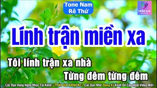 Lính Trận Miền Xa Karaoke Tone Nam