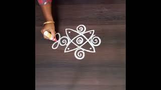 Very Simple Daily Rangoli designs for beginners.. #mugguludesings #rangoli