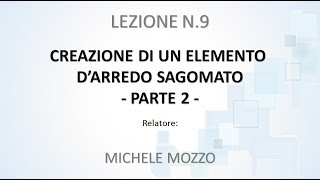 Corso SketchUp 2018 - Lezione 9, parte 2 | Creazione di un elemento d'arredo sagomato