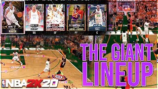 NBA2K20 MYTEAM THE BEST DEFENSIVE AND OFFENSIVE GIANT TEAM!! UNSTOPPABLE GOD SQUAD!!