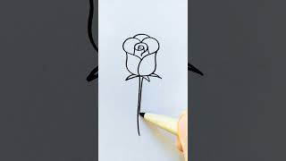 Draw roses with question marks and hearts. Come and draw with me. Simple drawing of roses.