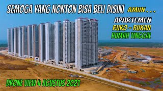 Progress Apartemen TOKYO RIVERSIDE PIK 2 (Drone view 2021)