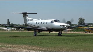 Pilatus PC-12 (M-ALLB) approach and landing