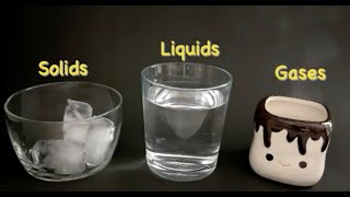 Why do solids, liquids, and gases have their own unique properties?