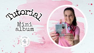 TUTORIAL - MINI-ALBUM USING ONE SHEET OF PAPER - #scrap4us - #5