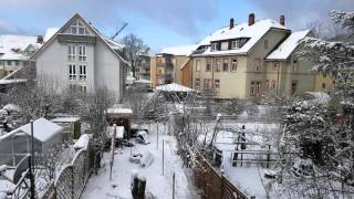 2016 winterliches, verschneites Freiburg