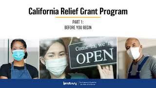 CA Relief Grant Program: The Application Process (ENGLISH)