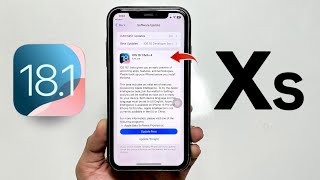 How To Install iOS 18.1 Beta 4 on iPhone XS