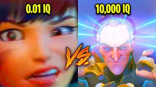 0.01 IQ VS 1000 IQ Overwatch Players!