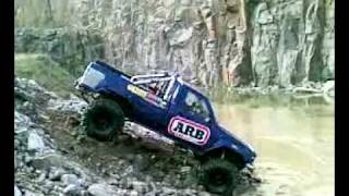 Toyota Hilux into water