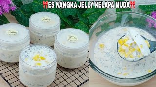 BIKIN ES NANGKA JELLY KELAPA MUDA‼️CREAMY,SEGERNYA KEBANGETAN