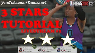 NBA 2k17: 3 STARS - DOMINATION - MyTeam LiveStream!