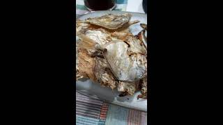 Dried Fish(Dilis & Daing) Karuvadu | With Mango Fruit and Salad | Typical Filipino Breakfast #Shorts