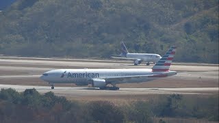 AMERICAN AIRLINES DECOLANDO EM PLENA LUZ DO DIA