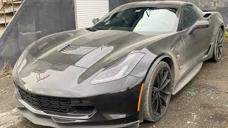 Chevrolet Corvette снятие заднего бампера. Chevrolet corvette removal of the rear bumper and wing