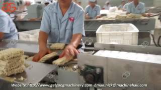 Packaging process working video of  Instant noodle production line