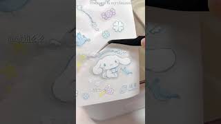 blue scrapbooking#asmr #satisfying #shorts #youtubeshorts #diy #craft #art #aesthetic #sanrio #cute