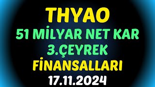 #THYAO TEMEL BİLGİLER FİNANSALLARI - 3.ÇEYREK #borsa #hisse #thyao #türkhavayollari #yorum #bilanço