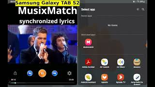 Synchronized lyrics with Android Musixmatch