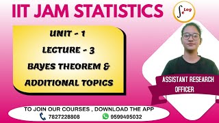 IITJAM STATISTICS // LECTURE -3//BAYES THEOREM //BY RADHIKA MAM (PHD ,RESEARCH SCHOLAR)