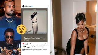 Wizkid react as Kanye west name essence ft tems best song in history