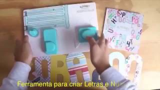 Ferramenta para criar Letras e Números We R Memory Keepers Tool Alphabet Punch Board