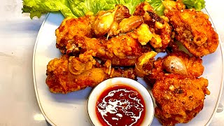 Ayam goreng bawang putih yang lagi rame ( ala itsfrydays ) enak banget pantes VIRAL