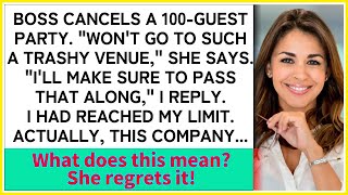 Boss Canceled a 100 Person Company Party and Regretted It  Because of