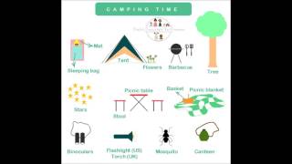 English vocabulary. Camping time