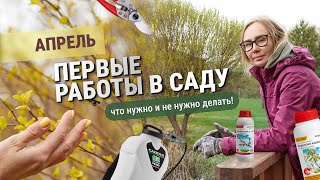 Апрель. Первые работы в саду. Что нужно и не нужно делать!