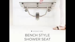 Lift-Assist Shower Seat – Bench Style