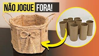 NUNCA MAIS JOGUE ROLO DE PAPEL HIGIÊNICO FORA✨Ideia Incrível Com ROLO DE PAPEL HIGIÊNICO|Artesanato