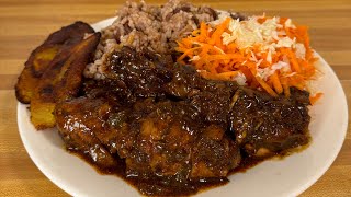 Hi guys join me cooking Live !! nice and juicy brown stew chicken with rice and peas and plantain!!