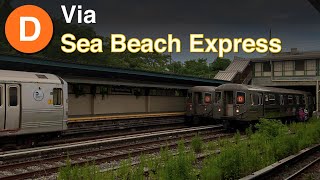 R68 D via Sea Beach Express - Onboard Ride (R46 Fail)