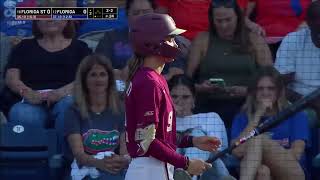 #16 Florida State vs #12 Florida | Full College Softball 04/24/2024