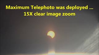 Partial Solar ECLIPSE seen from Roseburg, Oregon on 8 April 2024